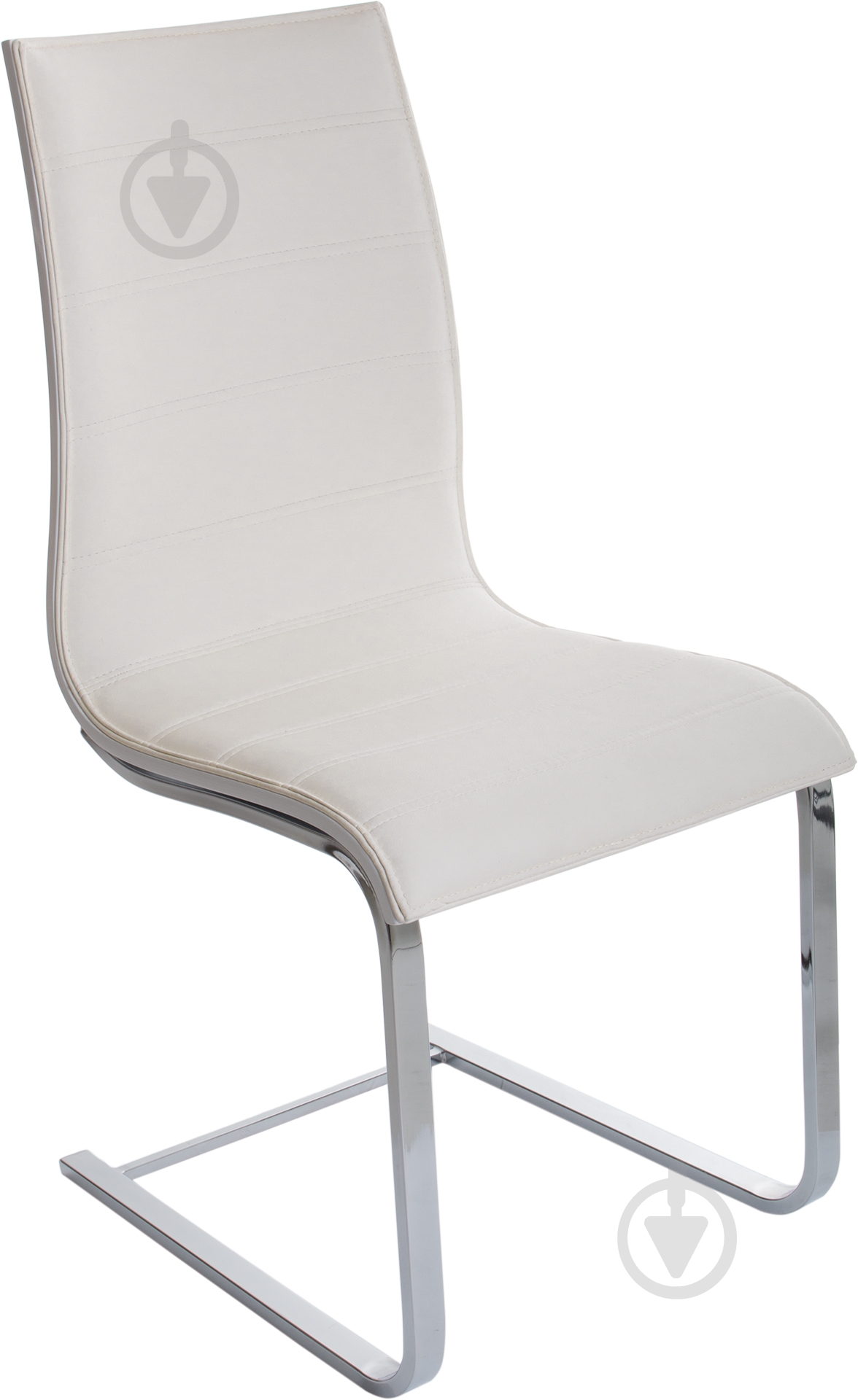 Стілець обідній VALZER хром/світло-сірий - фото 1