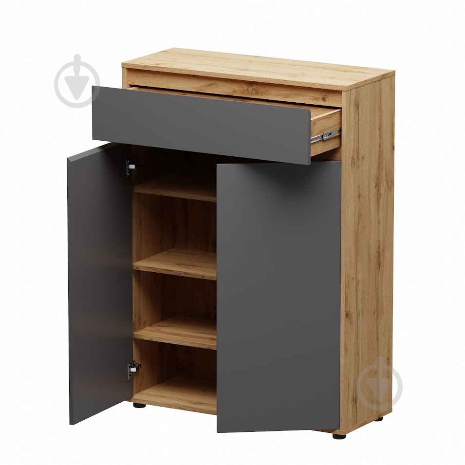 Комод SOKME Nitro Soft дуб вотан /серый - фото 3 Комод SOKME Nitro Soft дуб вотан /серый - фото 3