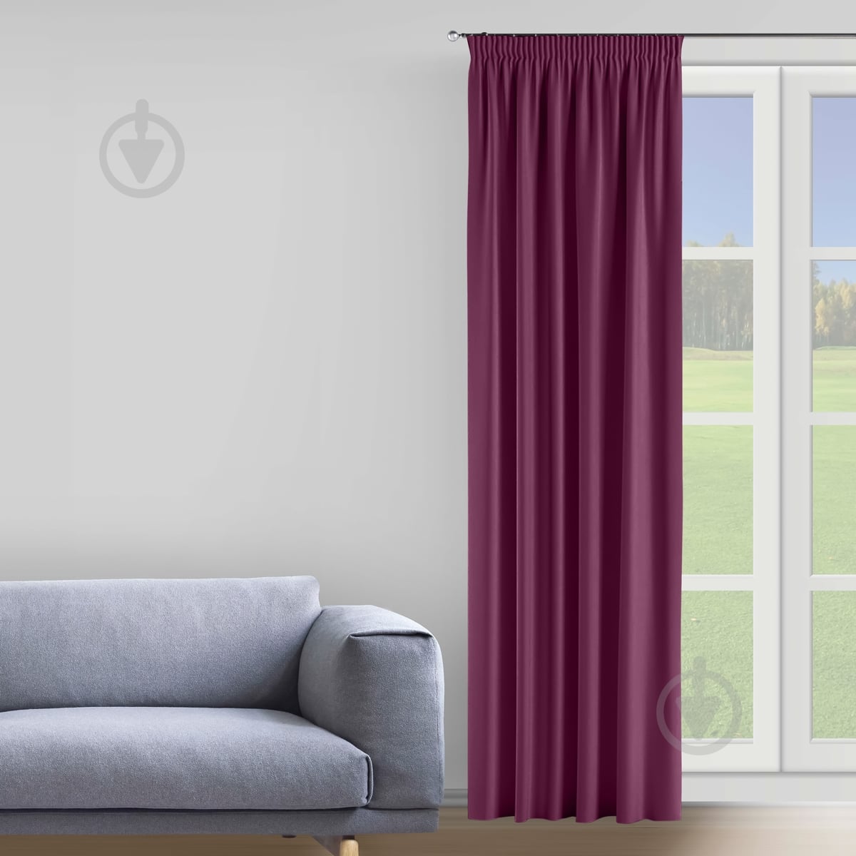 Штора VELOUR 150х275 фиолетовый Decora textile - фото 1