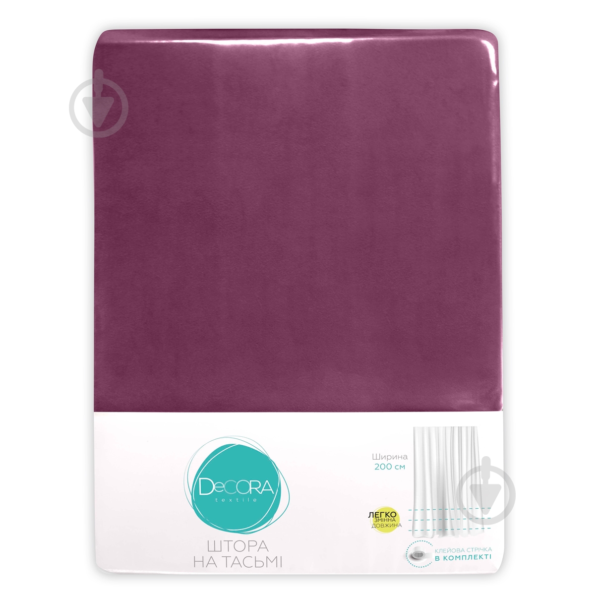 Штора VELOUR 150х275 фиолетовый Decora textile - фото 3