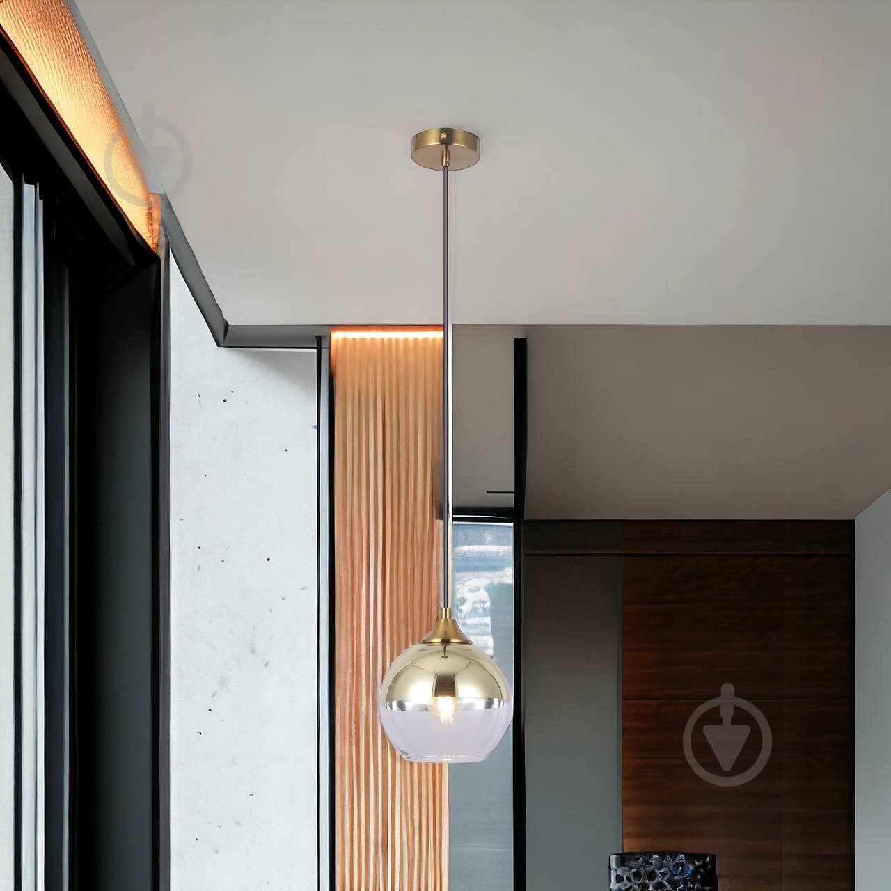 Підвіс WunderLicht 1x60 Вт E27 золотий OM7543-31 - фото 2