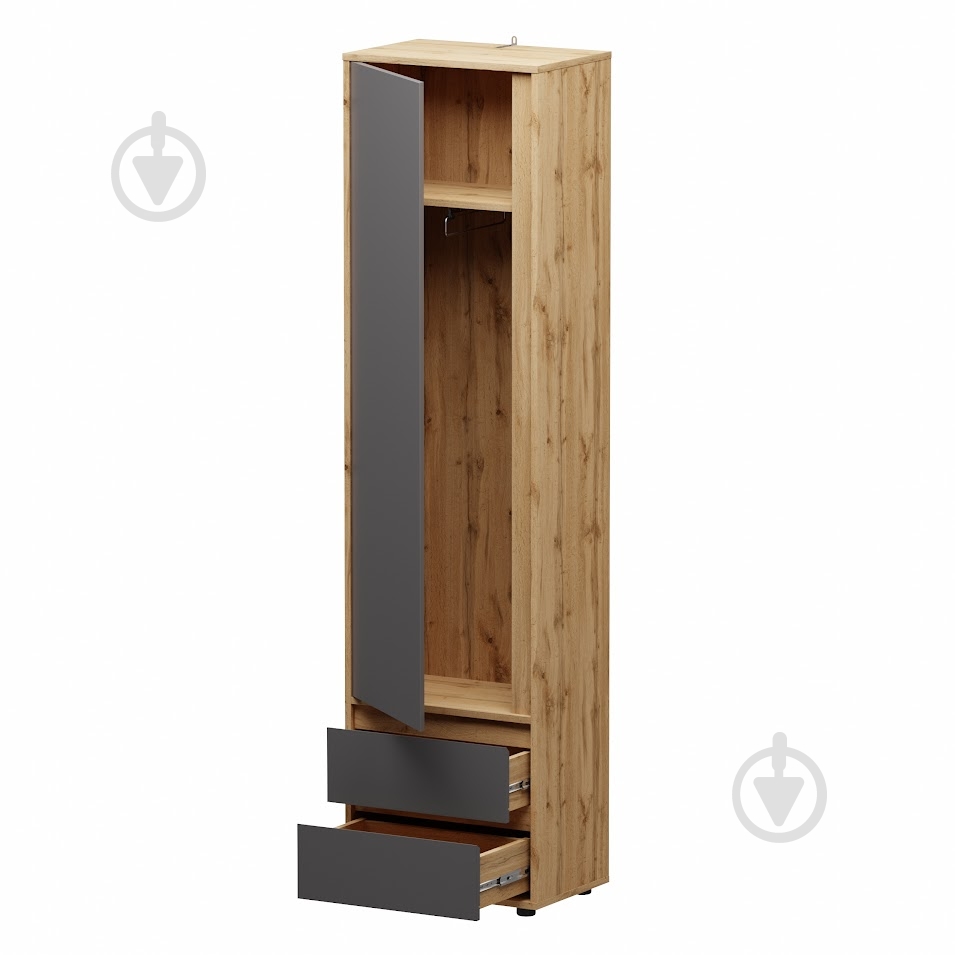 Пенал SOKME Nitro Soft дуб вотан/серый - фото 3