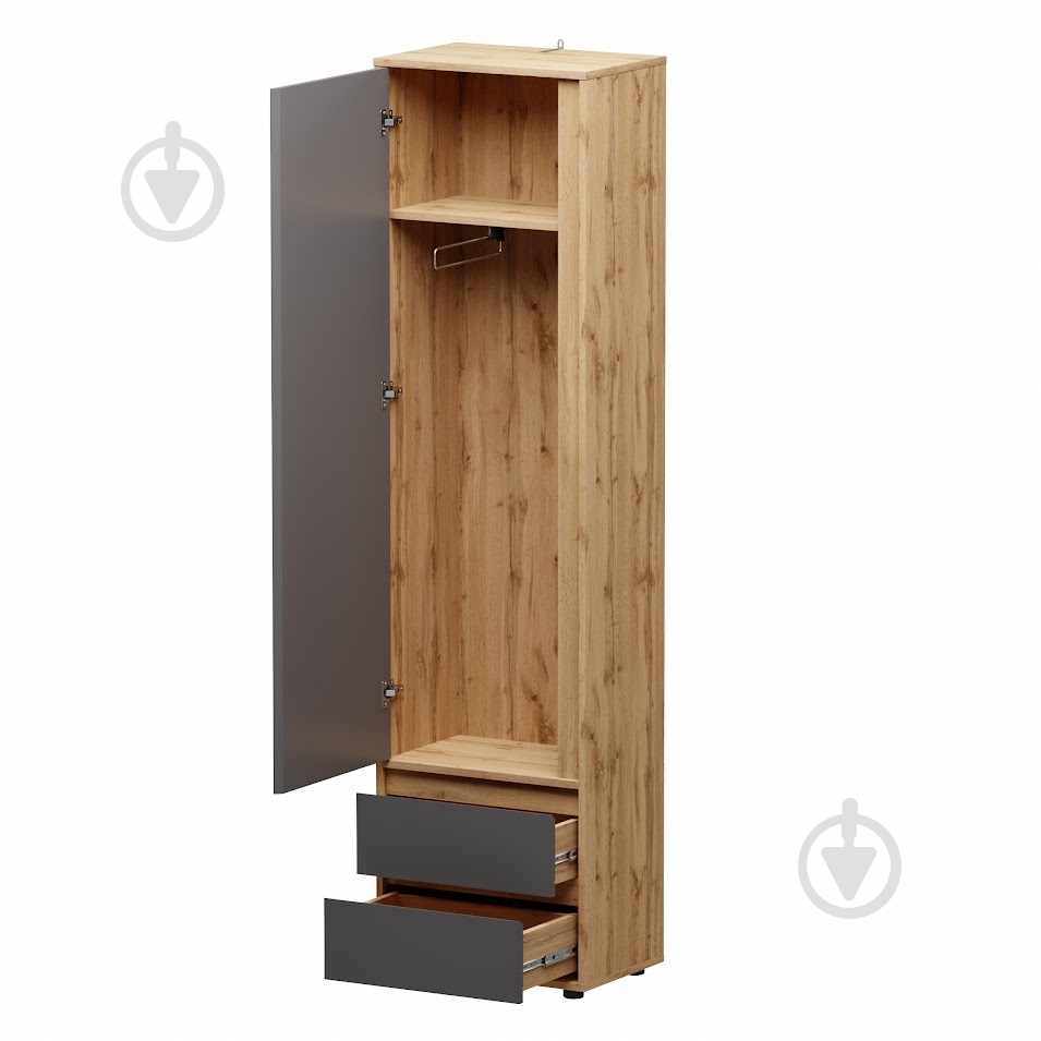 Пенал SOKME Nitro Soft дуб вотан/серый - фото 4