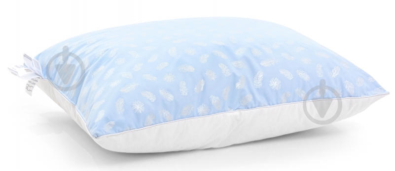Подушка Пухова №1805 Bio-Blue 90% пух пружна MirSon 50x70 синій - фото 2
