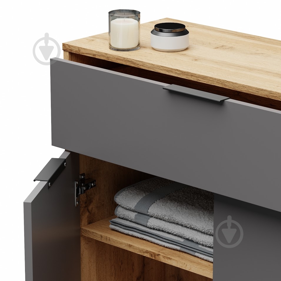 Комод SOKME Nitro дуб вотан /серый - фото 5 Комод SOKME Nitro дуб вотан /серый - фото 5