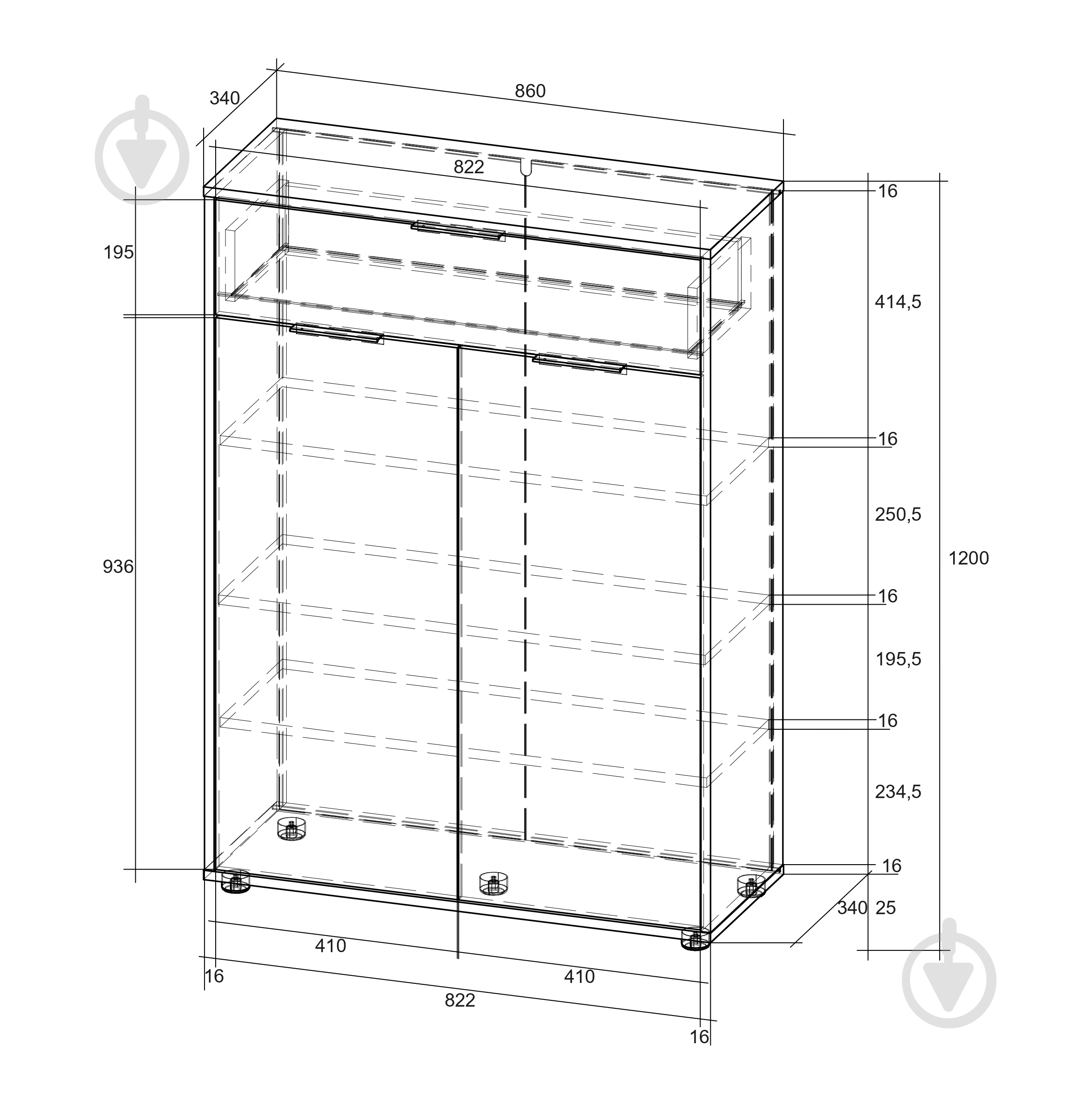 Комод SOKME Nitro дуб вотан /серый - фото 6 Комод SOKME Nitro дуб вотан /серый - фото 6