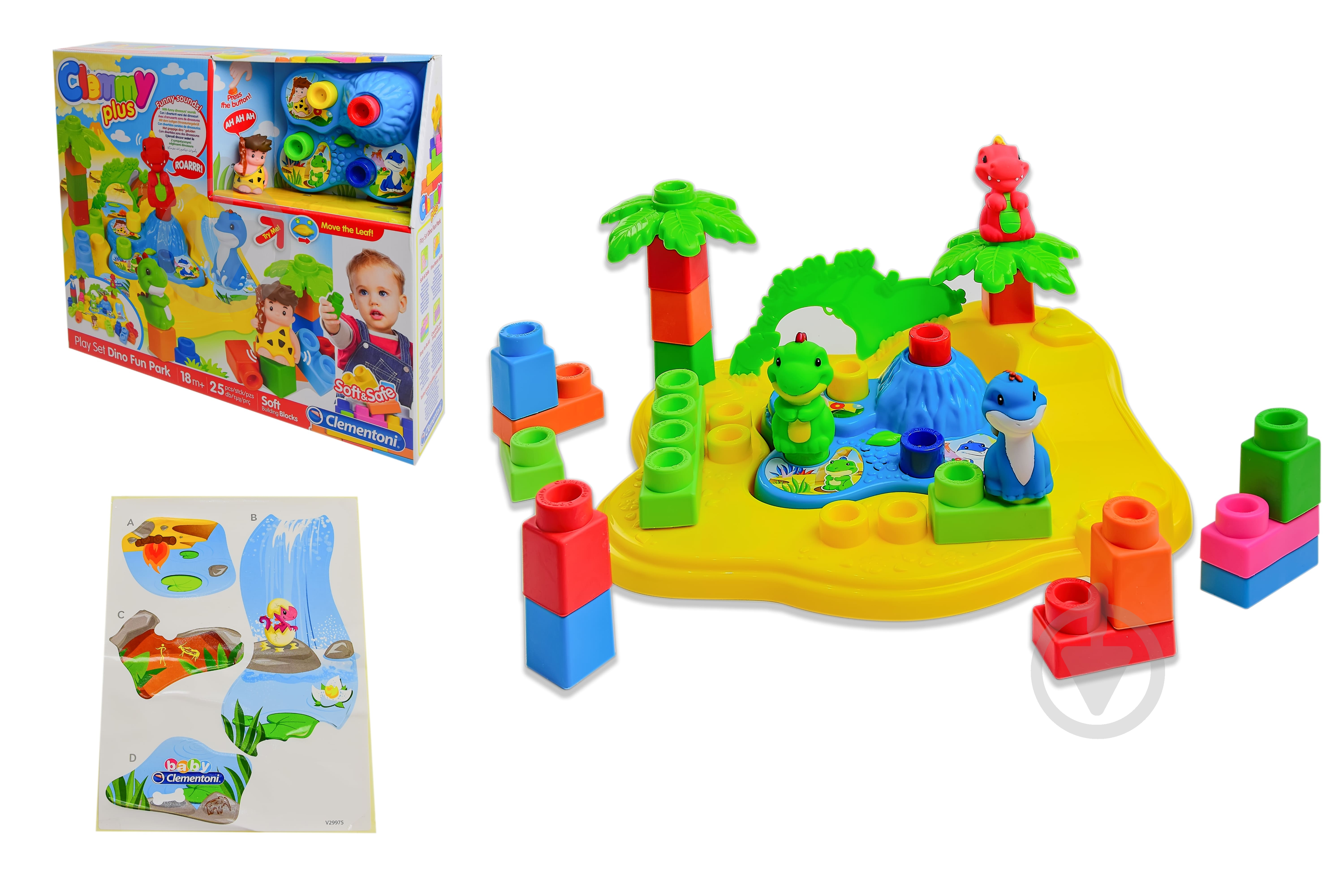 Игрушка-конструктор Clementoni 17079 Динозавры - фото 1 Игрушка-конструктор Clementoni 17079 Динозавры - фото 1