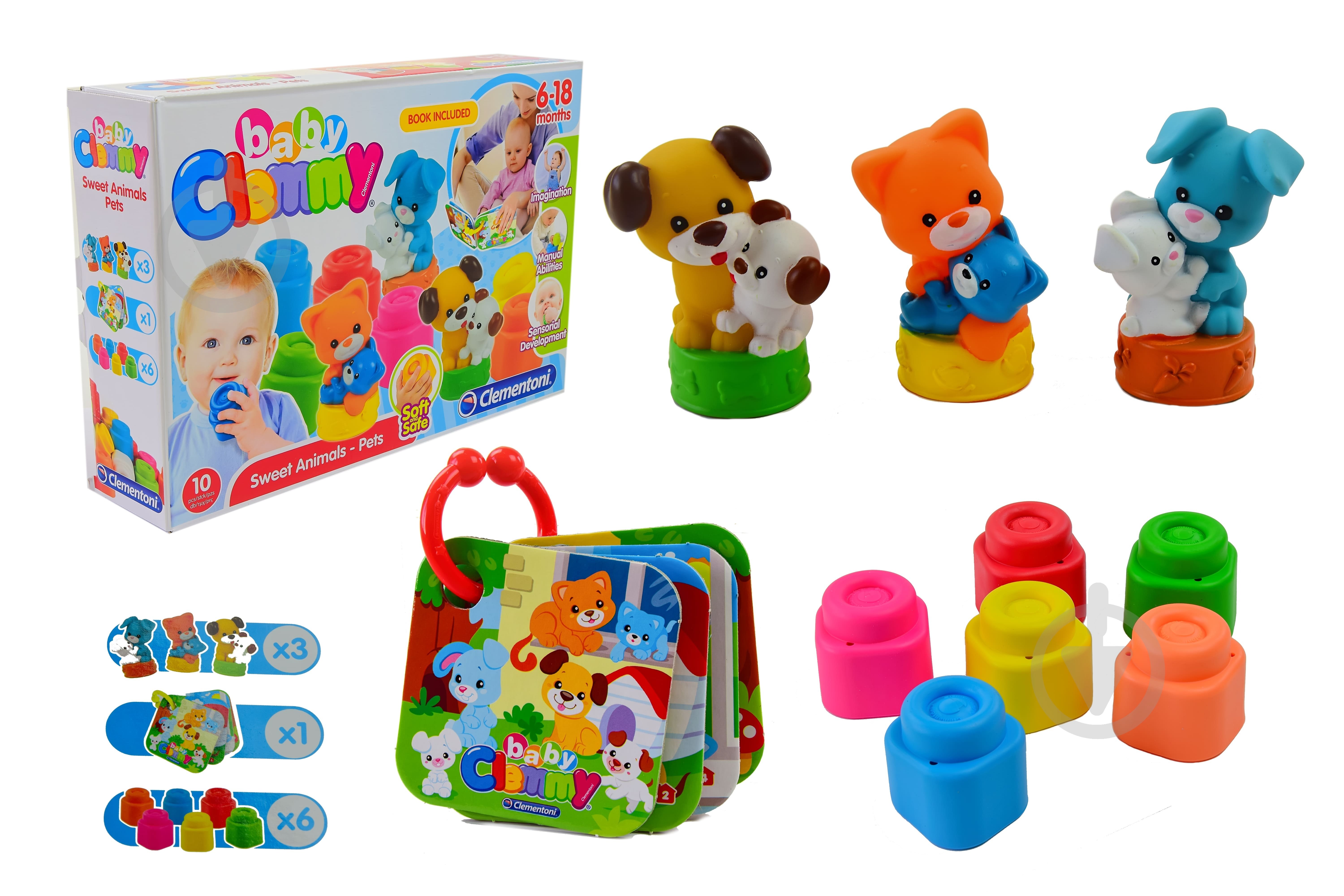 Игрушка-конструктор Clementoni 17175 Животные - фото 1 Игрушка-конструктор Clementoni 17175 Животные - фото 1