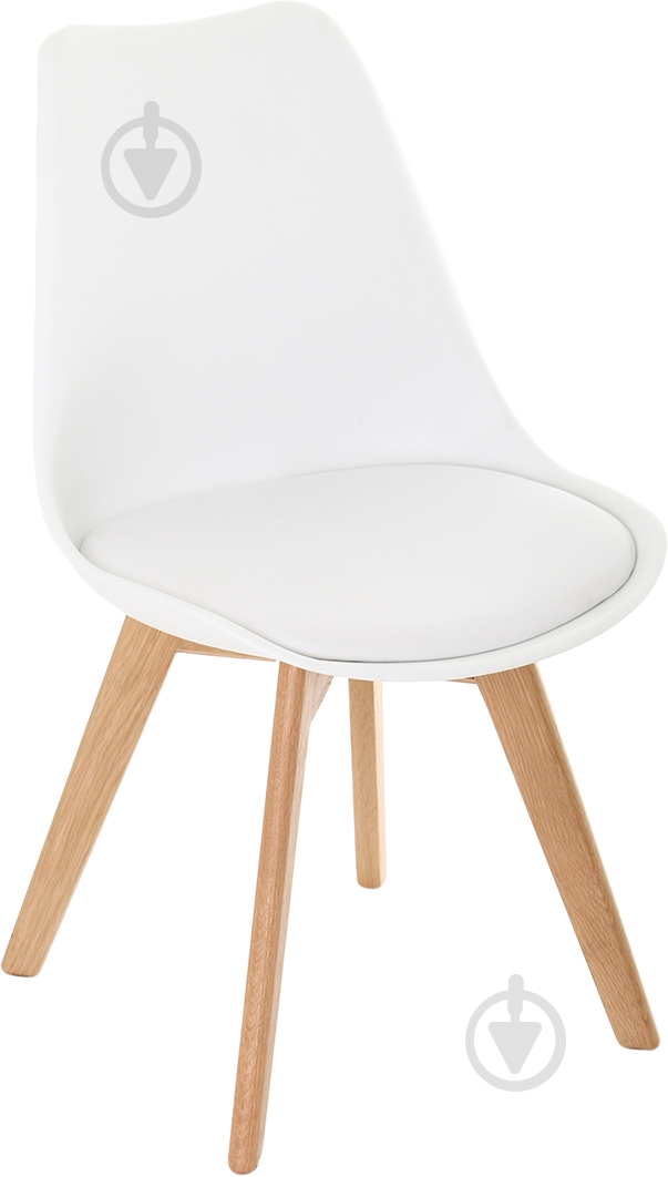 Стілець обідній MEET M8 8056-1білий дуб/білий - фото 1 Стілець обідній MEET M8 8056-1білий дуб/білий - фото 1