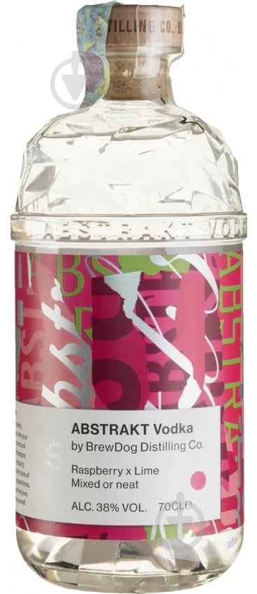 Водка BrewDog Abstrakt Raspberry & Lime 38% 0,7 л - фото 1