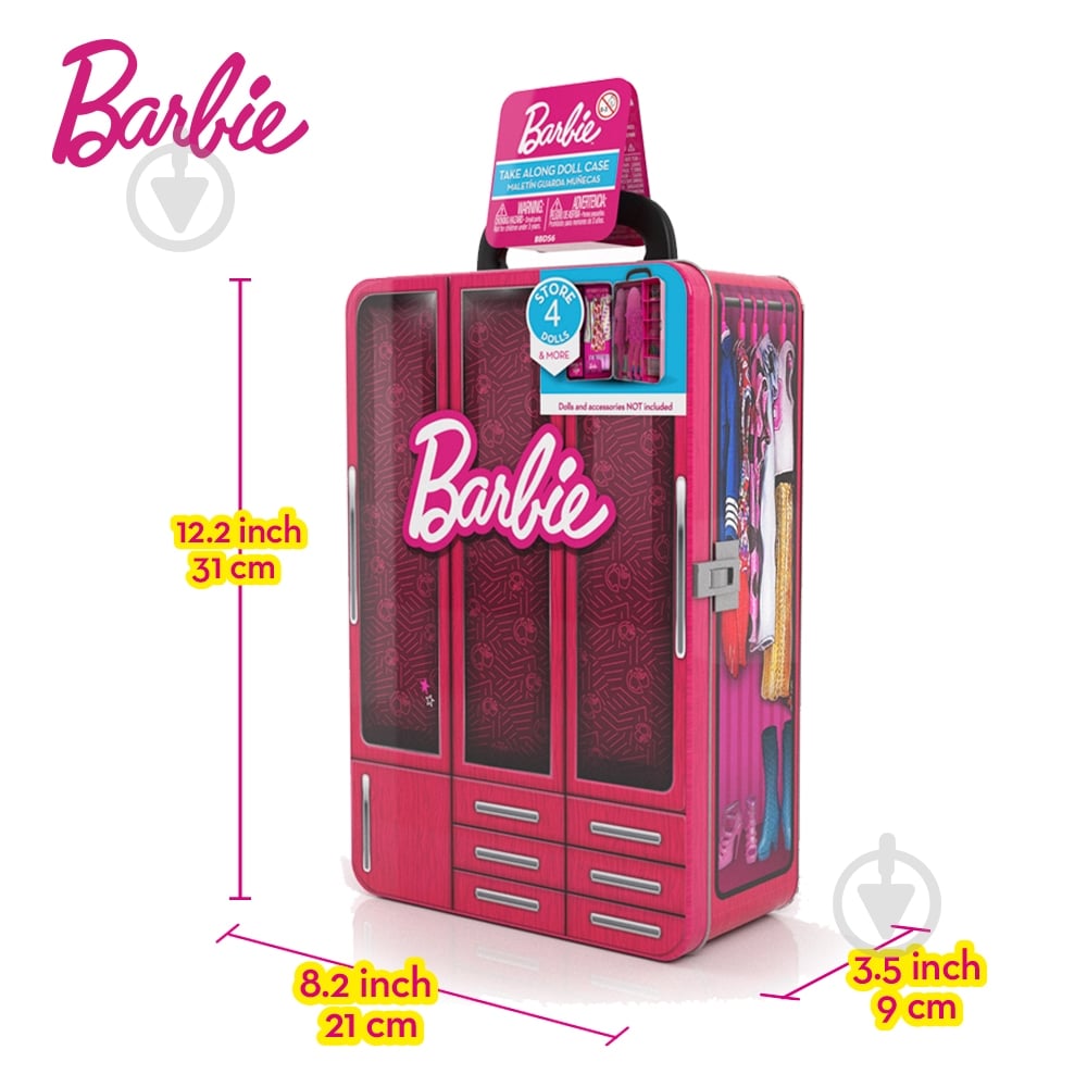 Игрушка-кейс Barbie «Модный Шкаф» BBDS6B - фото 2