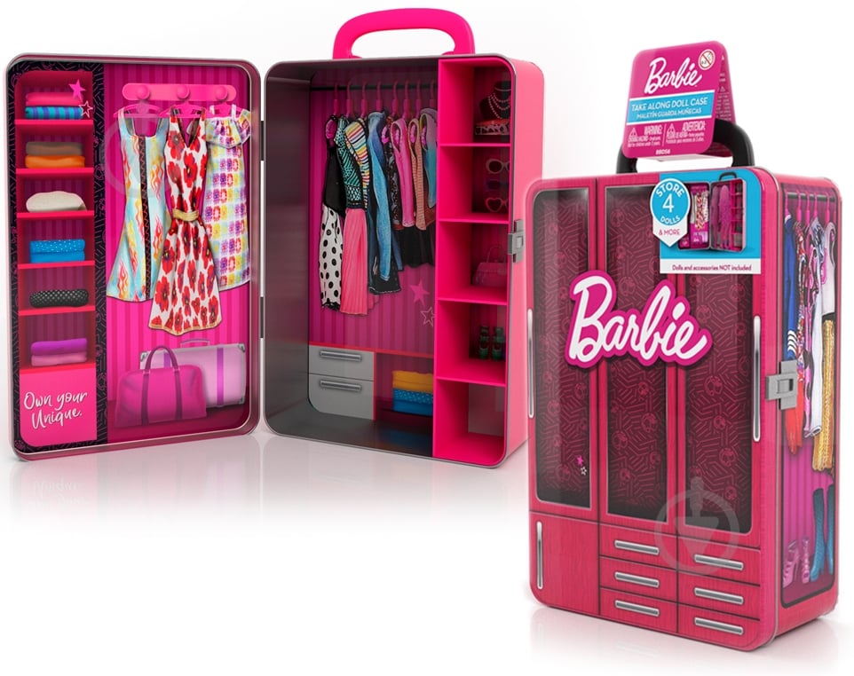 Игрушка-кейс Barbie «Модный Шкаф» BBDS6B - фото 1