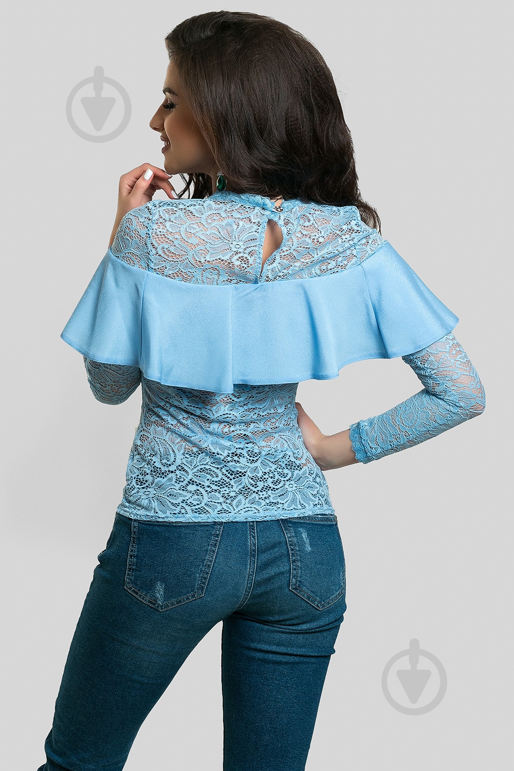 Блуза Azuri р. S блакитний 5233-54 - фото 4 Блуза Azuri р. S блакитний 5233-54 - фото 4