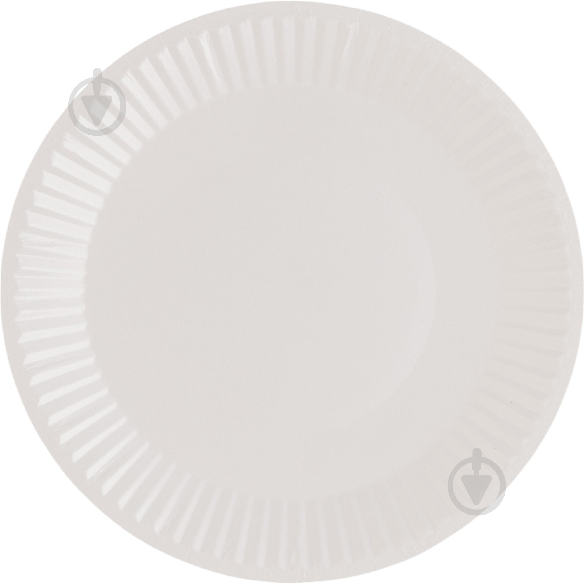 Тарілка картонна біла 180 мм GOPACK 6 шт. - фото 1