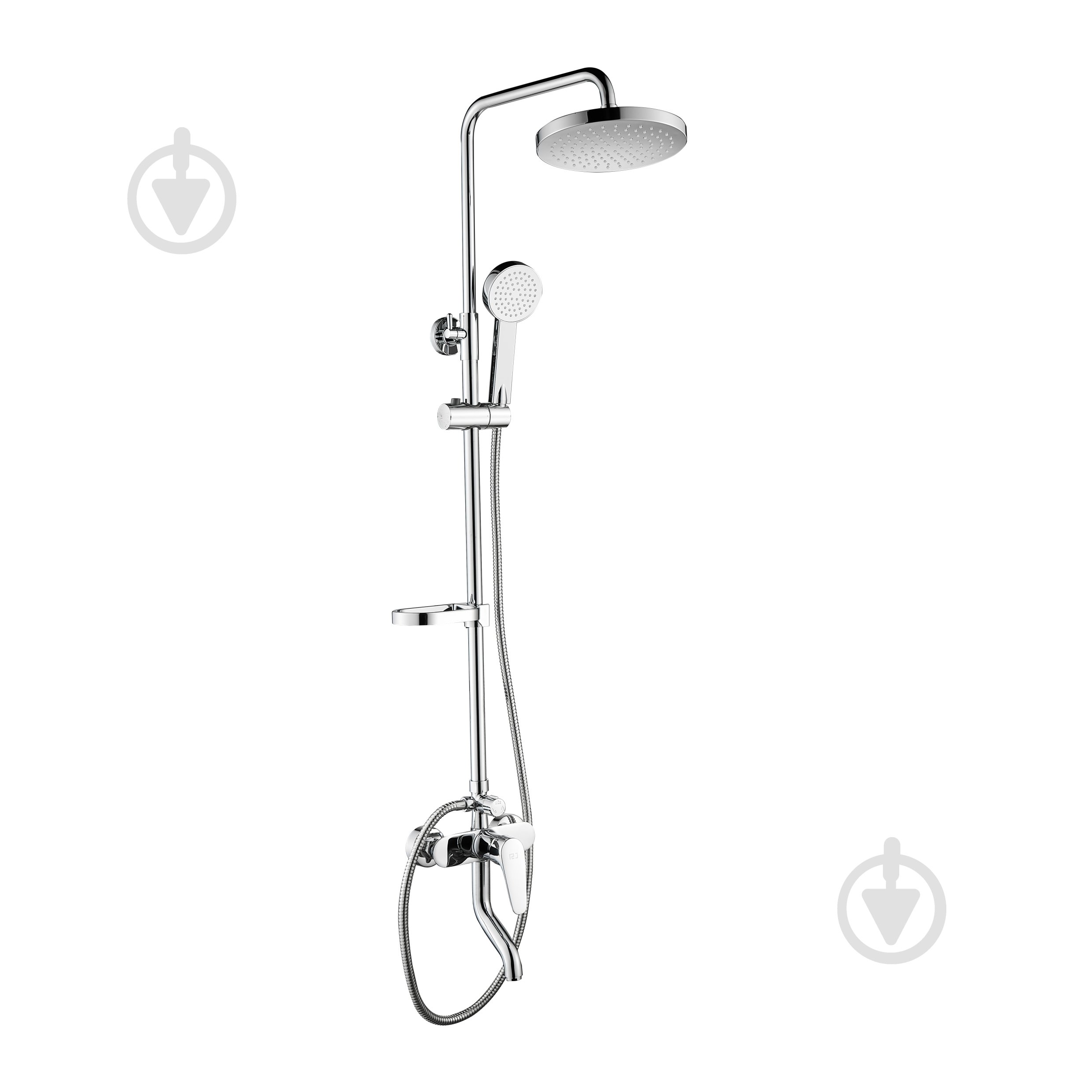 Душова система RJ LUX (змішувач для ванни, душ d200 мм ABS, лійка 90 мм 1 режим, шланг 1500 мм SS), хром - фото 1 Душова система RJ LUX (змішувач для ванни, душ d200 мм ABS, лійка 90 мм 1 режим, шланг 1500 мм SS), хром - фото 1