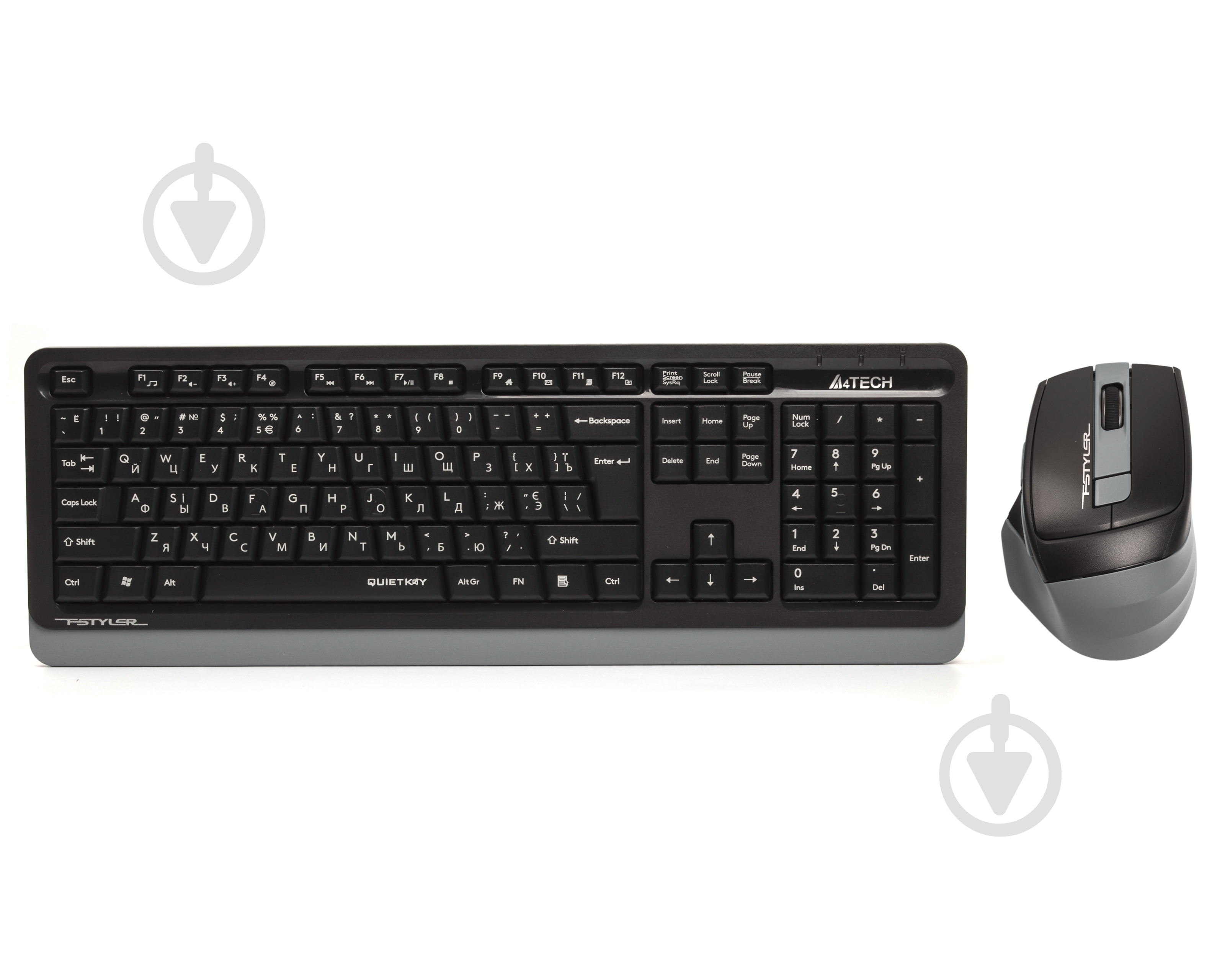 Комплект беспроводной A4Tech FGS1035Q (Grey) USB - фото 1