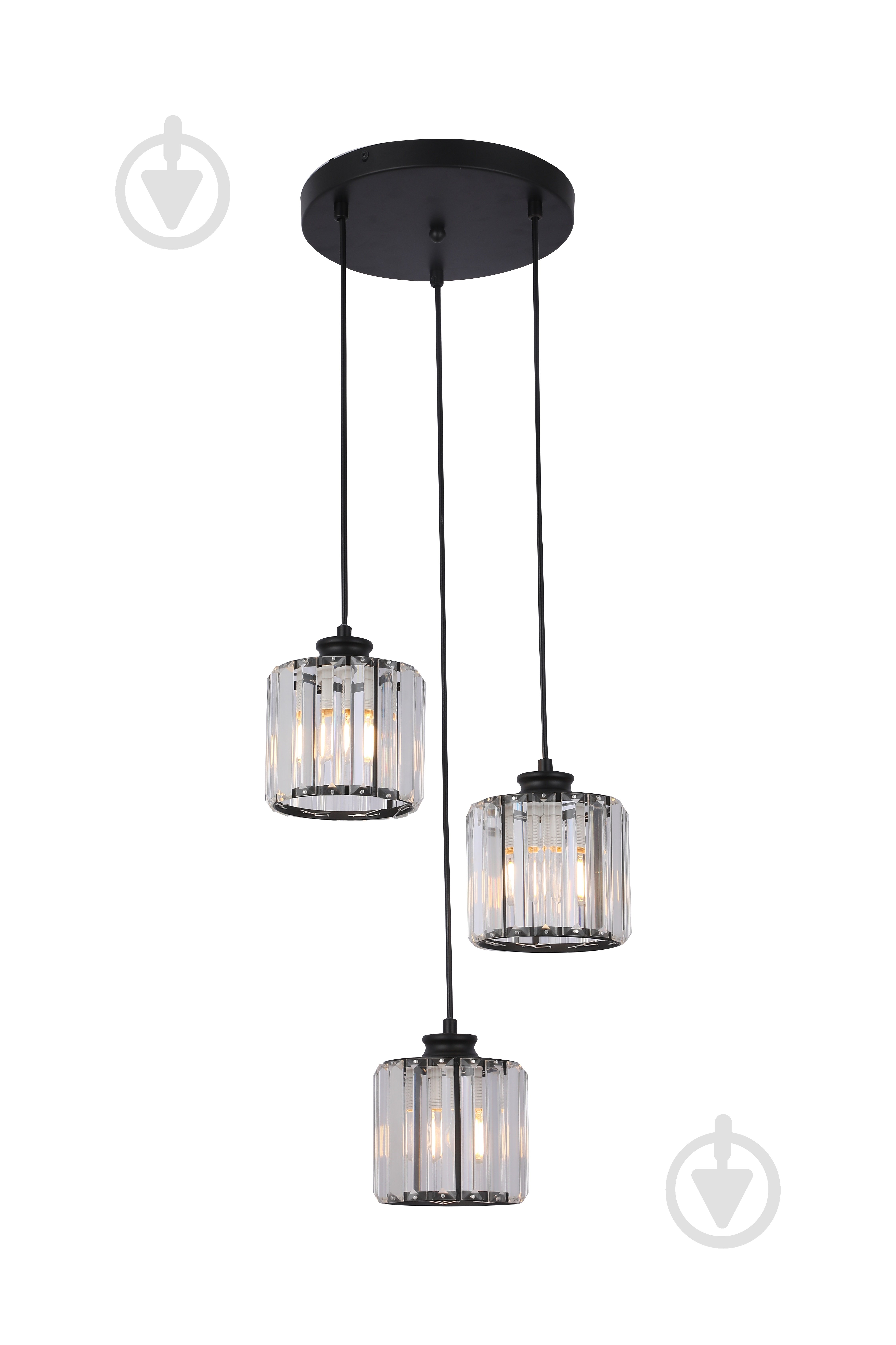 Подвес WunderLicht 3x60 Вт E27 черный OM1483-33BK - фото 1