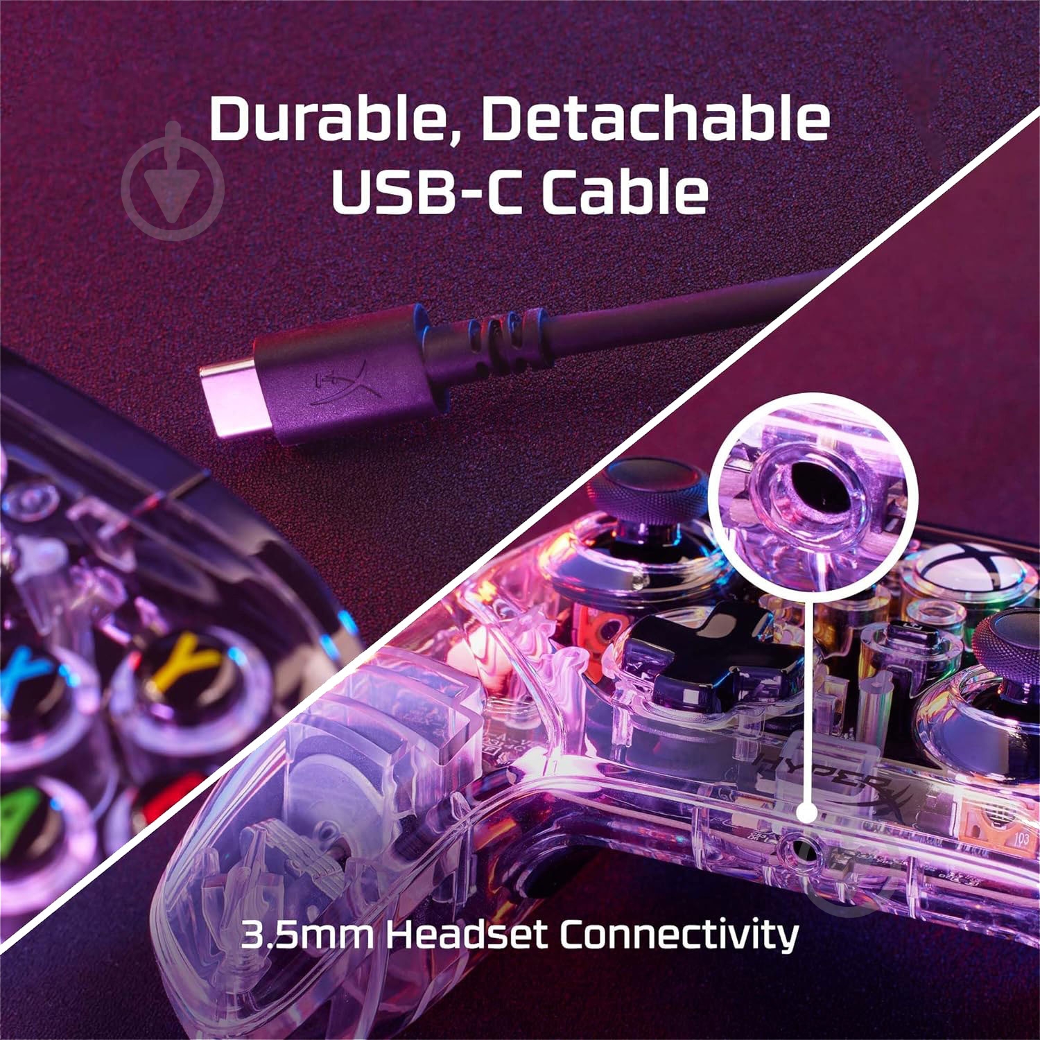 Геймпад HyperX Clutch Gladiate RGB for Xbox/PC прозрачный - фото 10