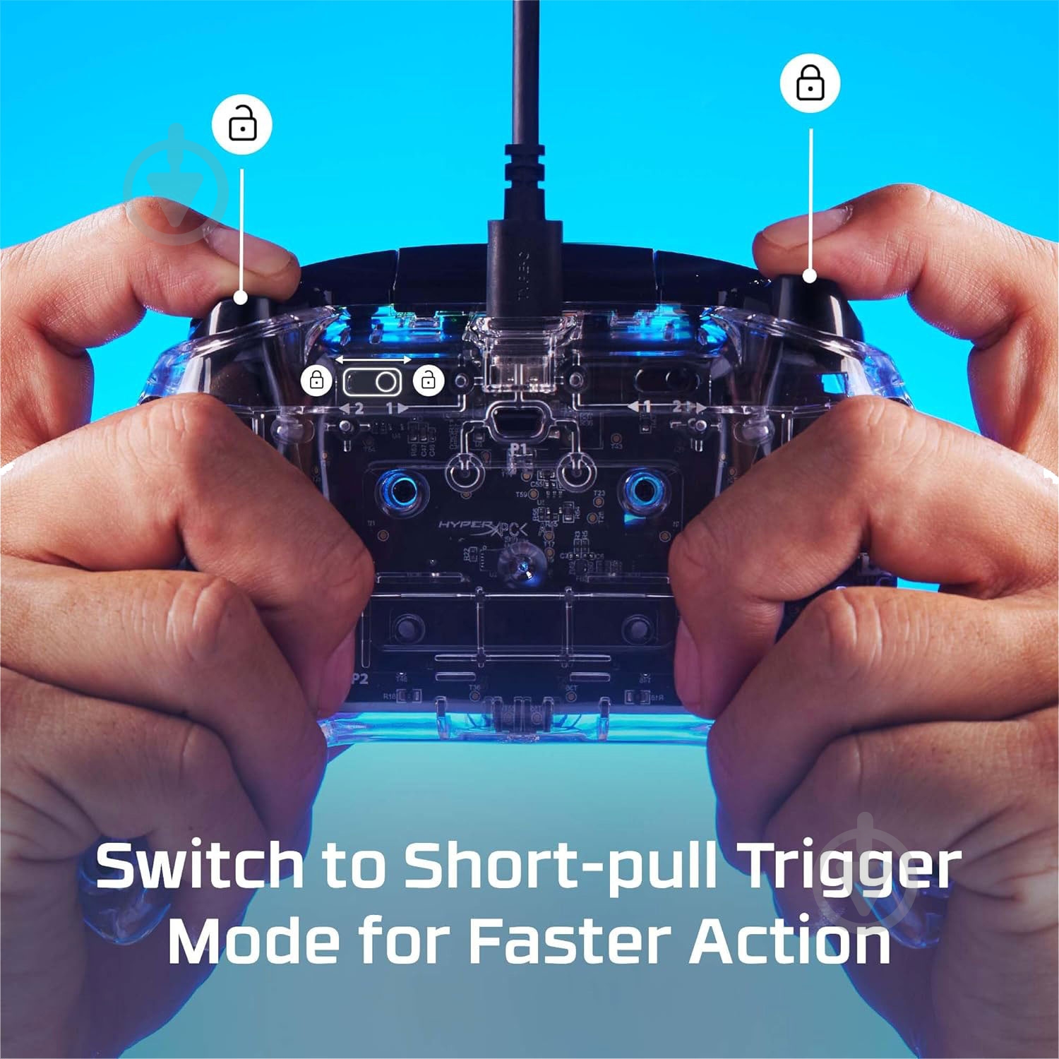 Геймпад HyperX Clutch Gladiate RGB for Xbox/PC прозрачный - фото 9