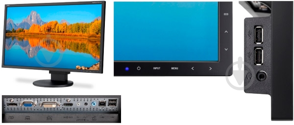 Монітор NEC MultiSync EA223WM 22" (60003294) - фото 3