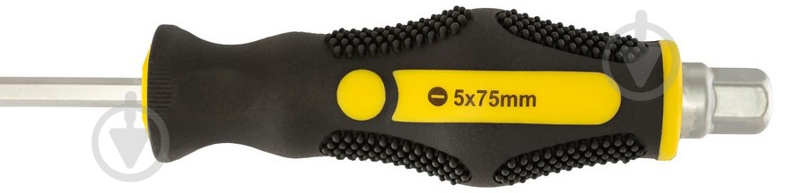 Отвертка ударная MasterTool EXTERNAL HEX SL5х75 мм ручка с TPR покрытием 49-6575 - фото 3 Отвертка ударная MasterTool EXTERNAL HEX SL5х75 мм ручка с TPR покрытием 49-6575 - фото 3