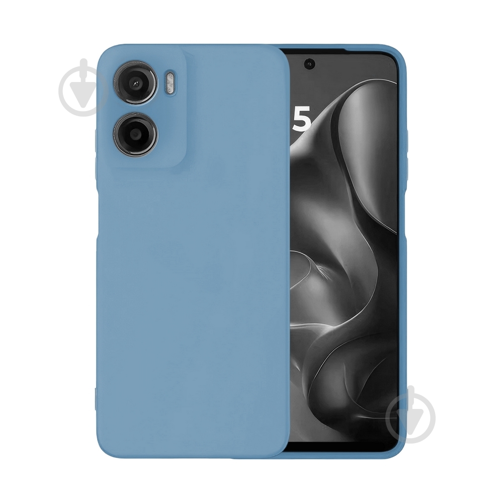 Чехол Intaleo SoftShell для Moto G05 голубой - фото 1 Чехол Intaleo SoftShell для Moto G05 голубой - фото 1