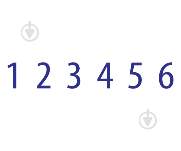 Нумератор S-309 6 знаков 3 мм черный корпус Shiny - фото 2