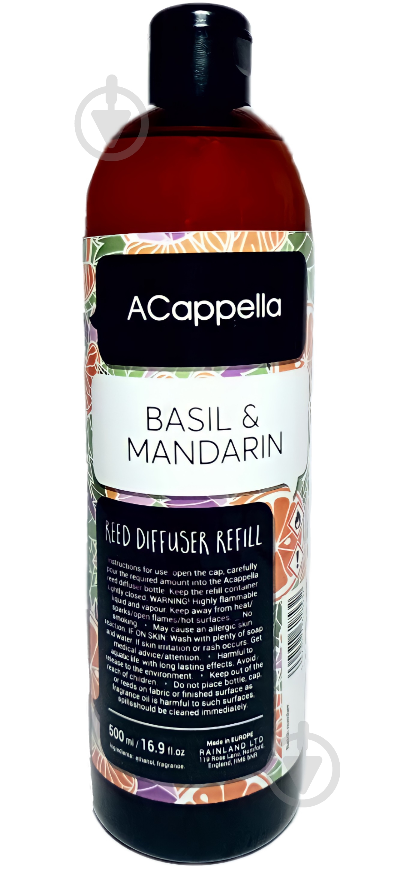 Наполнитель ACappella Мандарин с базиликом 500 мл - фото 1 Наполнитель ACappella Мандарин с базиликом 500 мл - фото 1