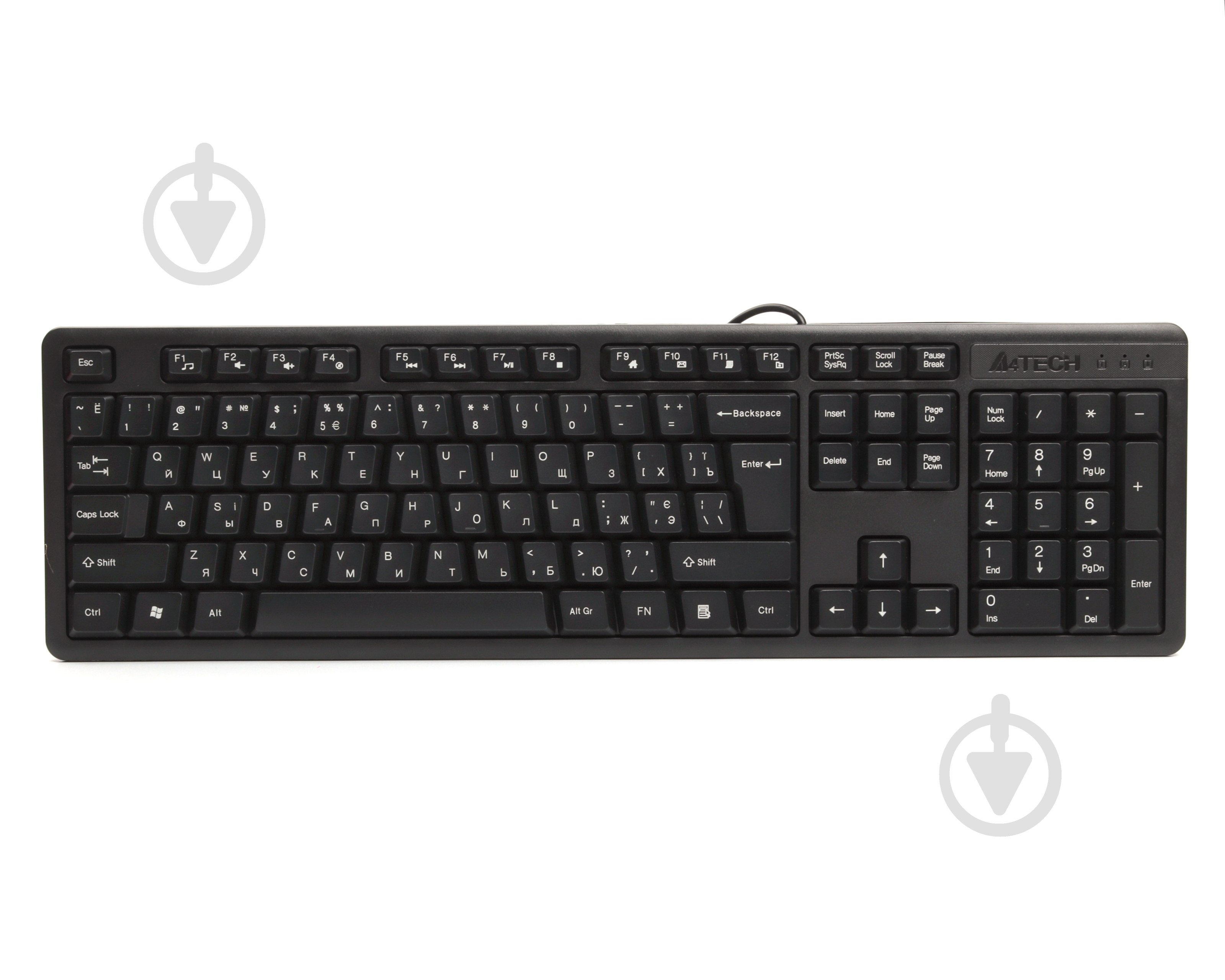 Клавиатура A4Tech (KKS-3 USB (Black)) USB, Comfort Key black - фото 1