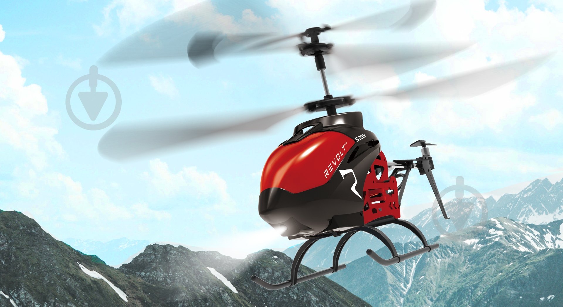 Вертолет на радиоуправлении Syma красный с черным S39H - фото 3