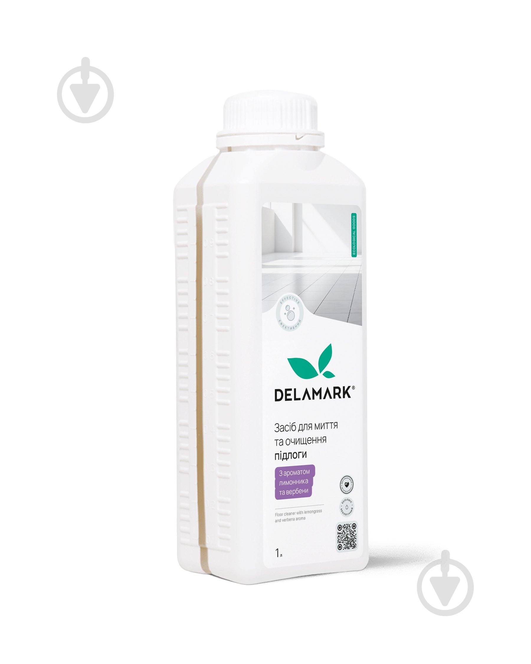 Засіб для миття підлоги DeLaMark з ароматом лимонника та вербени 1 л - фото 1