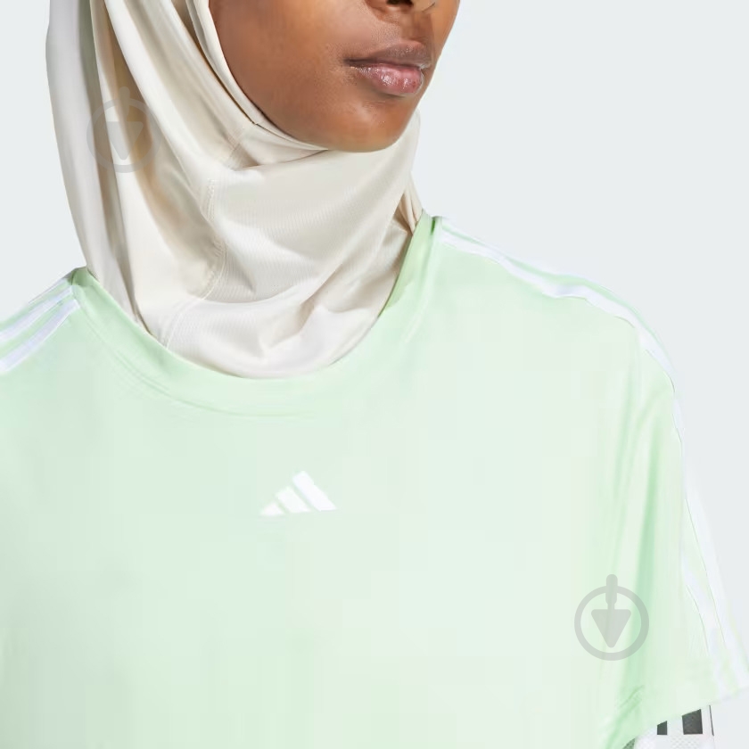 Футболка Adidas TR-ES 3S T IS4213 р.M зеленый - фото 4