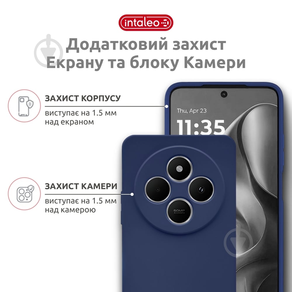 Чехол Intaleo SoftShell синий для Xiaomi Redmi A4 - фото 3