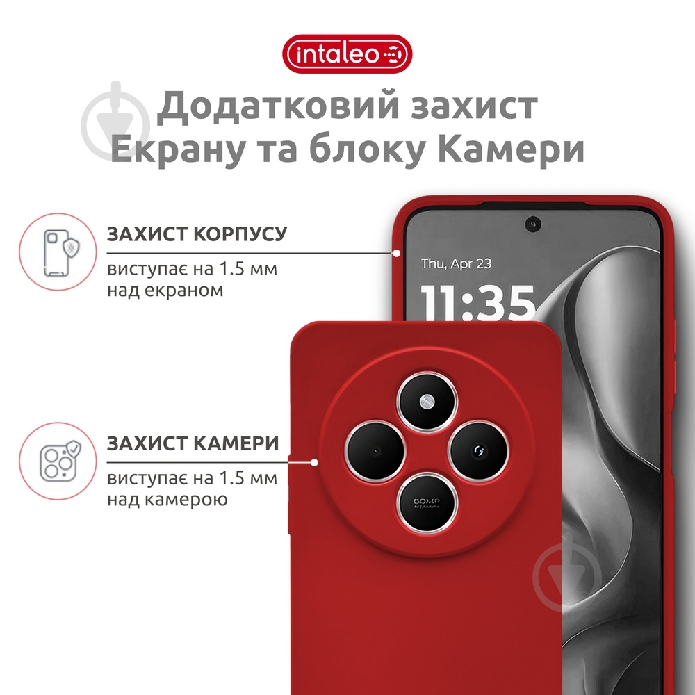 Чехол Intaleo SoftShell красный для Xiaomi Redmi A4 - фото 3