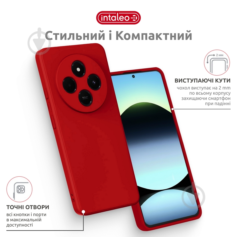 Чехол Intaleo SoftShell красный для Xiaomi Redmi A4 - фото 4
