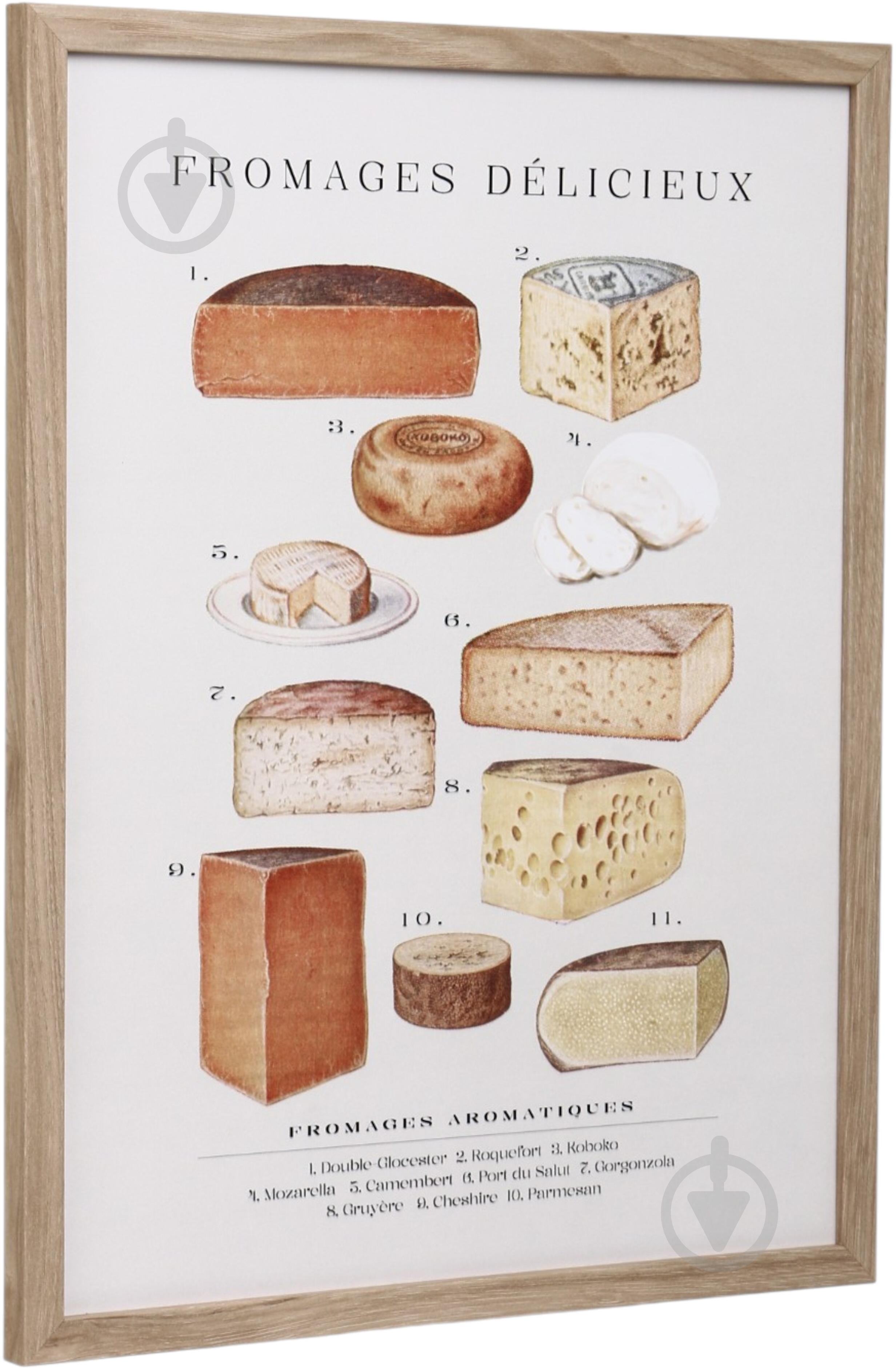 Картина Fromages 30x40 см Styler OB-22820 - фото 2 Картина Fromages 30x40 см Styler OB-22820 - фото 2