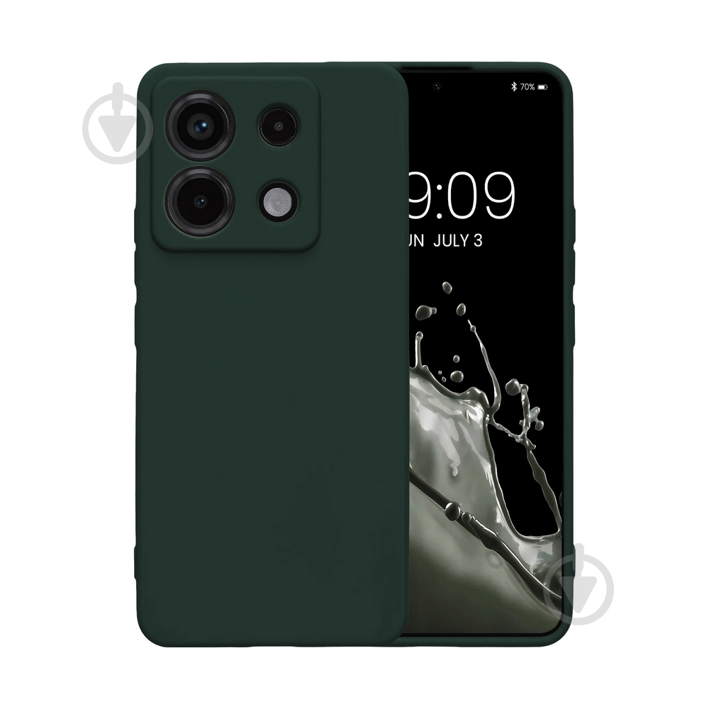 Чохол Intaleo SoftShell темно-зелений для Xiaomi Redmi Note 13 Pro 4G - фото 1