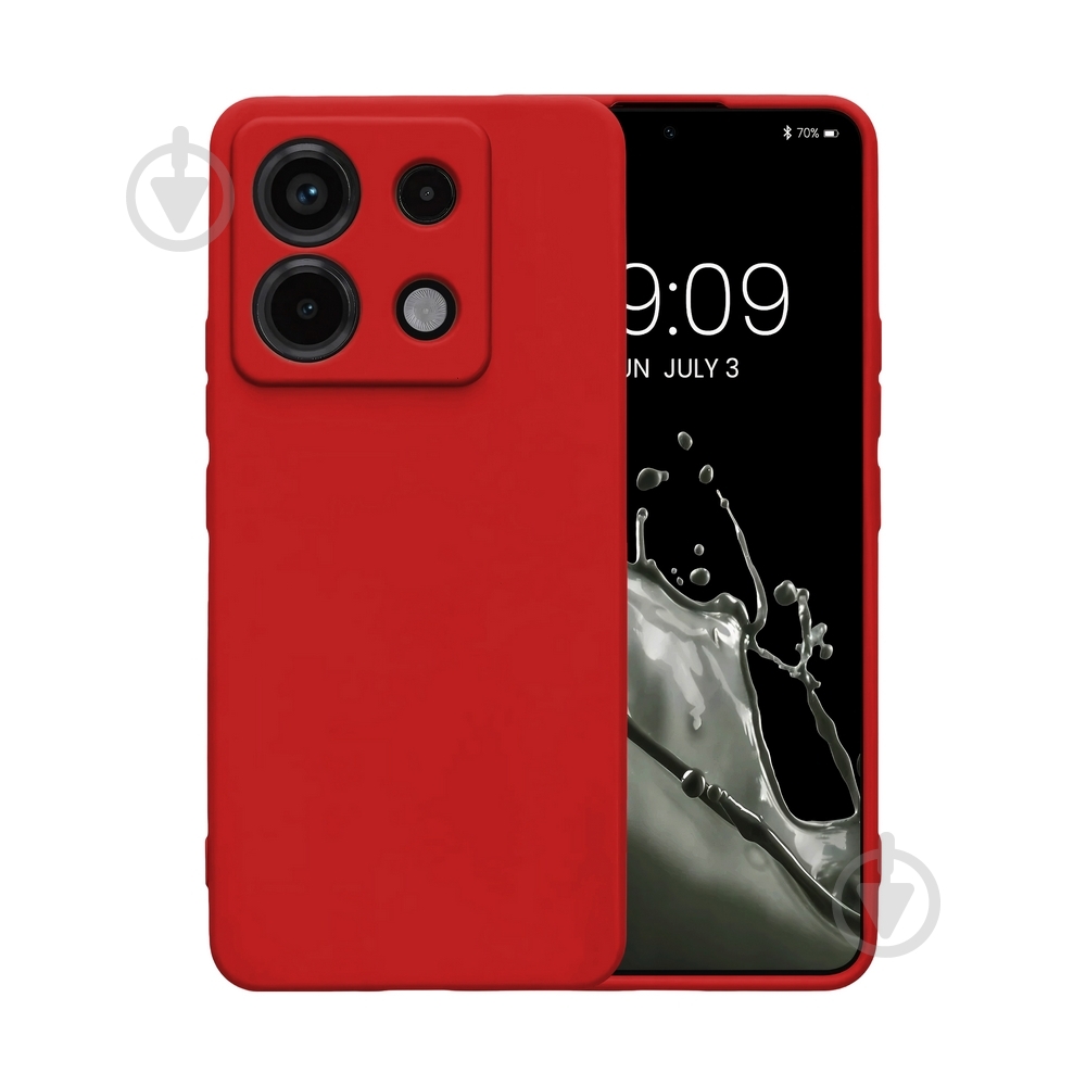 Чехол Intaleo SoftShell красный для Xiaomi Redmi Note 13 Pro 4G - фото 1 Чехол Intaleo SoftShell красный для Xiaomi Redmi Note 13 Pro 4G - фото 1
