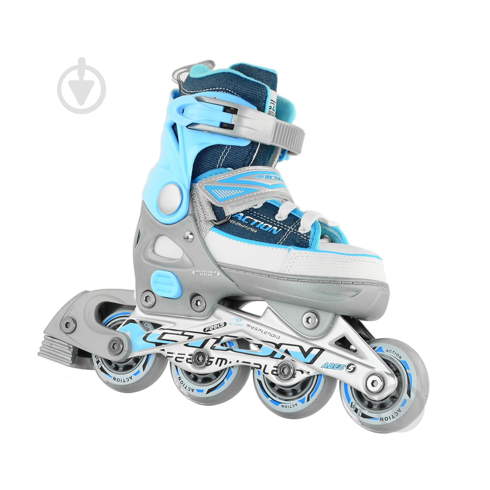 Роликовые коньки Action KIRE р. 29-32 синий - фото 1