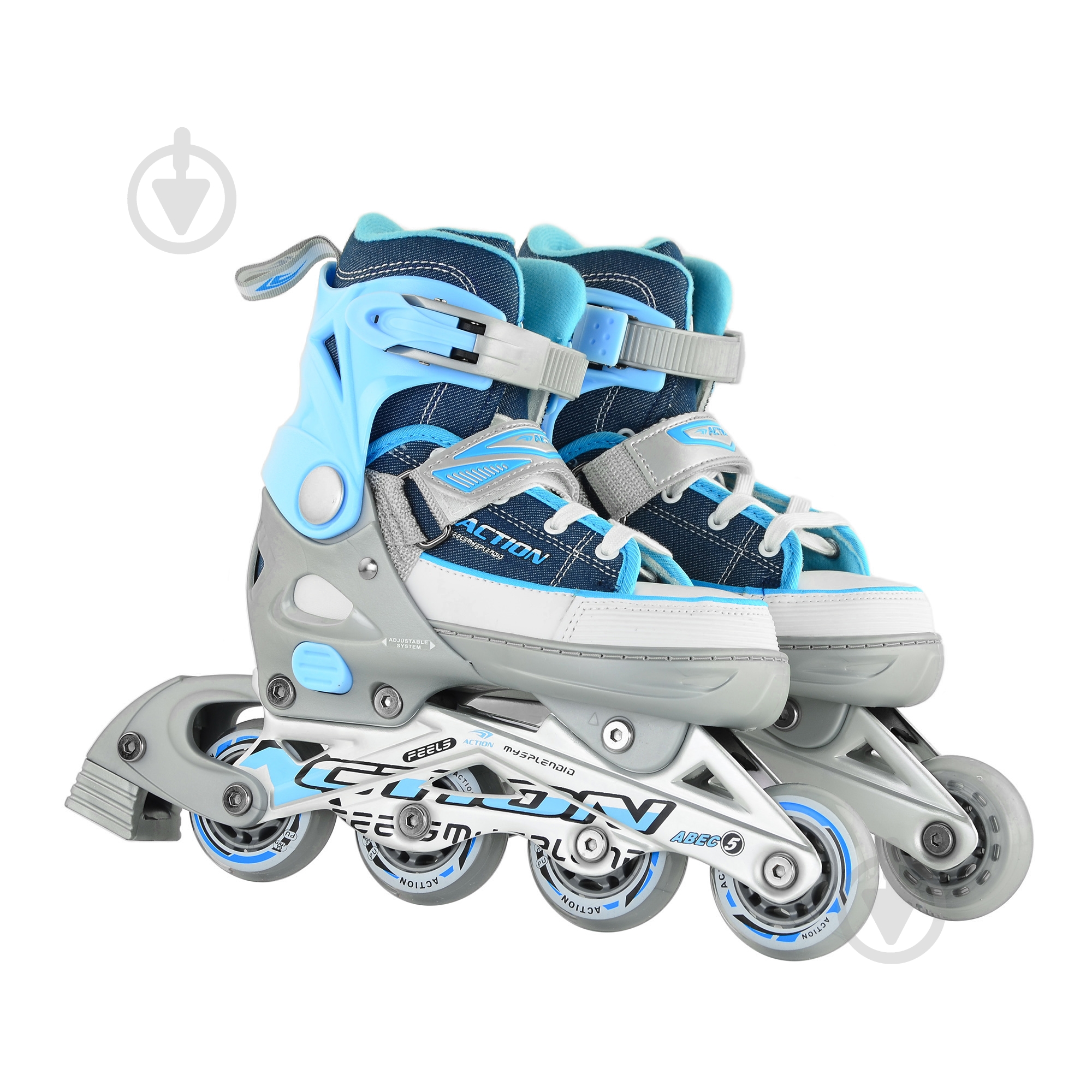 Роликовые коньки Action KIRE р. 29-32 синий - фото 6