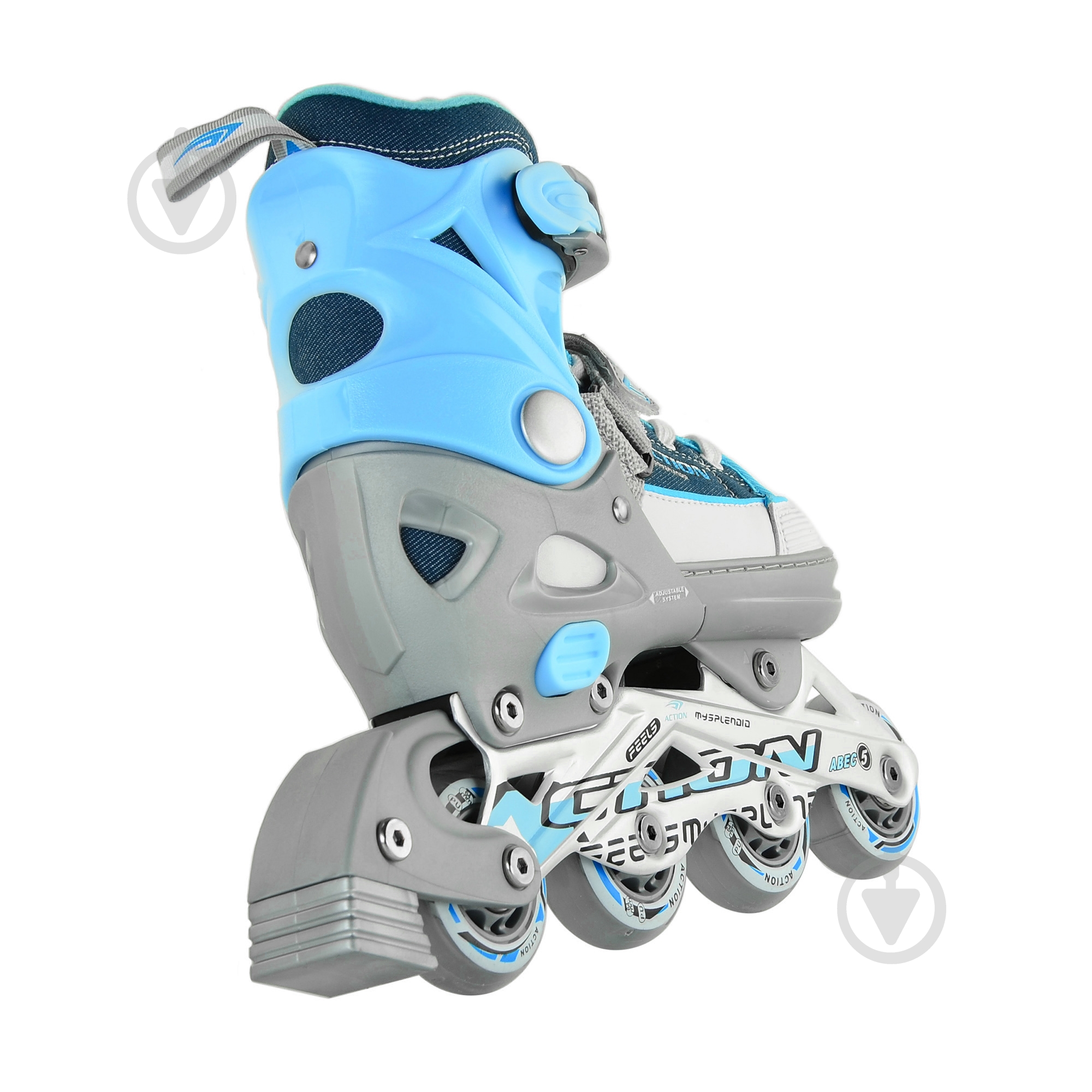 Роликовые коньки Action KIRE р. 29-32 синий - фото 10