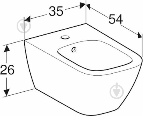 Биде подвесное Kolo Modo Pure L35103000 - фото 6