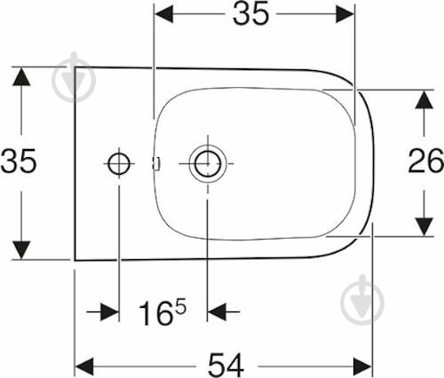 Биде подвесное Kolo Modo Pure L35103000 - фото 3