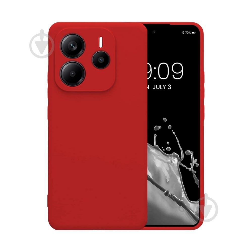 Чехол Intaleo SoftShell красный для Xiaomi Redmi Note 14S 4G - фото 1