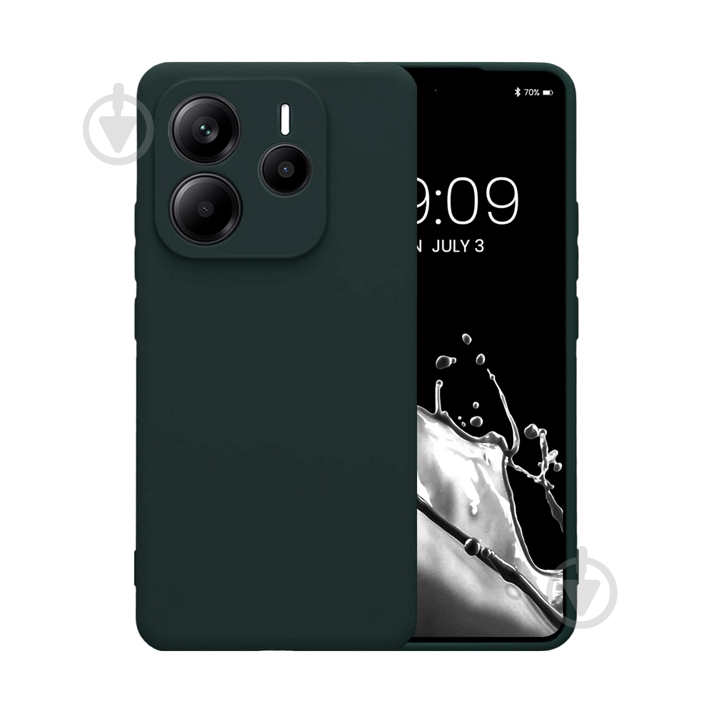 Чехол Intaleo SoftShell темно-зеленый для Xiaomi Redmi Note 14S 4G - фото 1