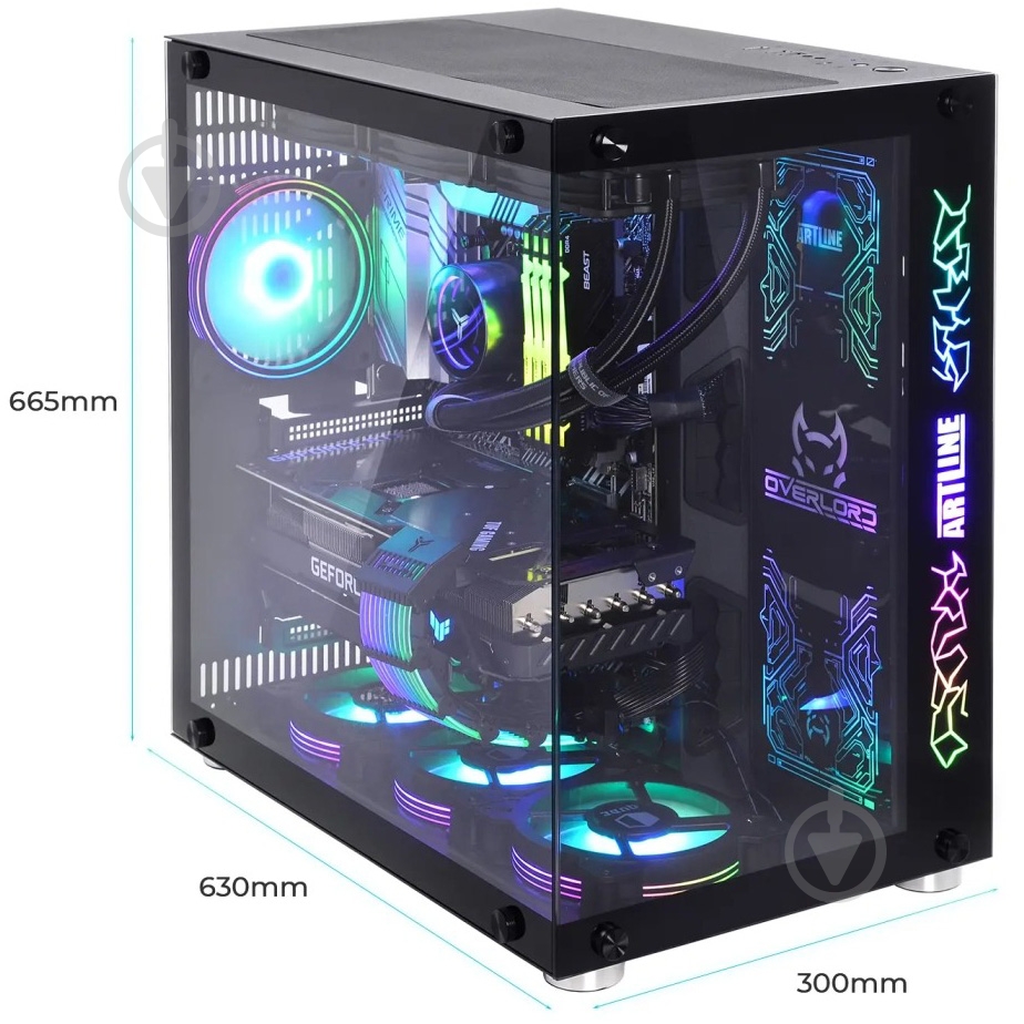 Системний блок Artline Overlord X96 (X96v65Win) black - фото 10