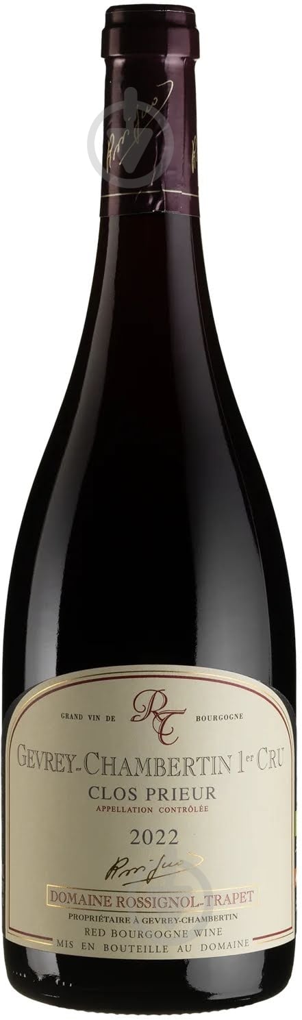 Вино Domaine Rossignol Trapet Gevrey-Chambertin 1er Cru Clos Prieur 2022 0,75 л - фото 1 Вино Domaine Rossignol Trapet Gevrey-Chambertin 1er Cru Clos Prieur 2022 0,75 л - фото 1