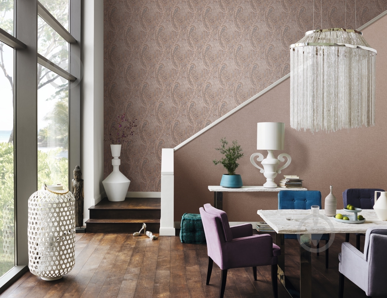 Обои виниловые горячего тиснения RASCH Philomina 962024 1,06x10 м - фото 4