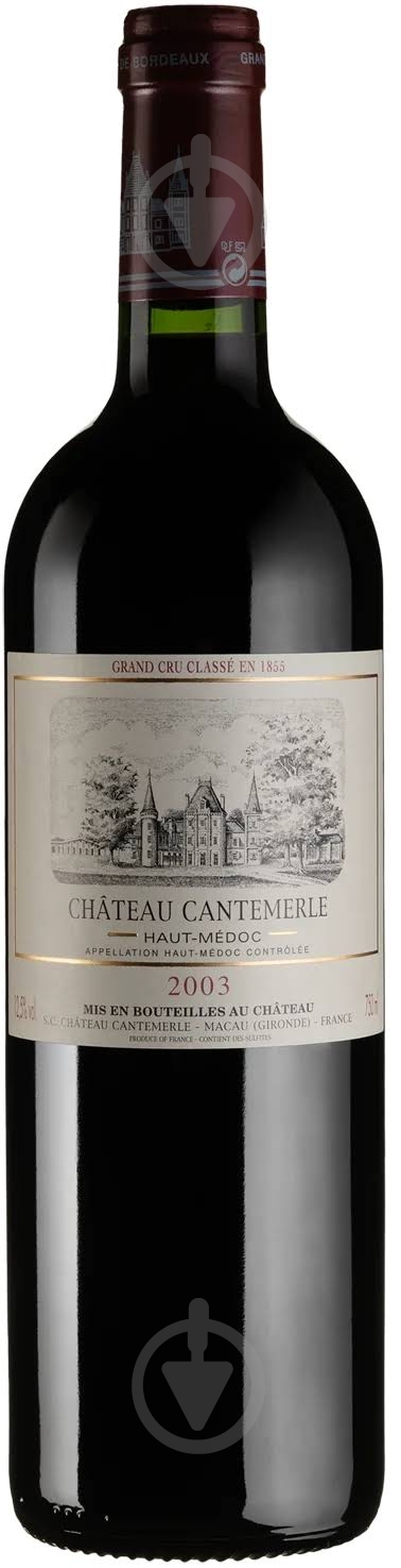Вино Chateau Cantemerle 2003 0,75 л - фото 1