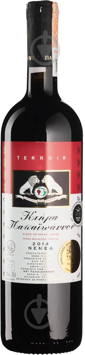 Вино Ktima Papaioannou Terroir 2014 0,75 л - фото 1 Вино Ktima Papaioannou Terroir 2014 0,75 л - фото 1